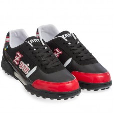 Сороконіжки футбольні Zelart Zart, розмір 40, чорний-червоний, код: OB-90203-BKR_40