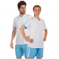 Футбольна форма PlayGame Chic 3XL (52-54), ріст 185-190, білий-блакитний, код: CO-1608_3XLWN