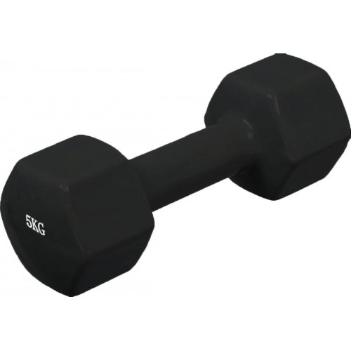 Гантель аеробна вінілова Fitnessport VDD-01-5кг, 1x5 кг, чорний, код: 10176-AX Гантель аеробна вінілова Fitnessport VDD-01-5кг, 1x5 кг, чорний, код: 10176-AX
