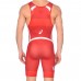 Тріко борцівське Asics Wrestling Singlet L, червоний-білий, код:  8719021638933-SR