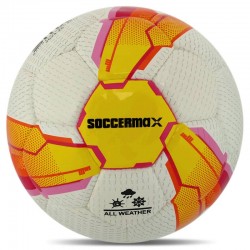 М"яч футбольний Soccermax FIFA №5, білий-жовтий, код: FB-7995_Y М"яч футбольний Soccermax FIFA №5, білий-жовтий, код: FB-7995_Y