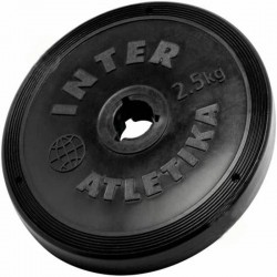 Диск InterAtletika чорний 2,5 кг, код: ST520.3B Диск InterAtletika чорний 2,5 кг, код: ST520.3B