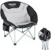 Розкладне крісло KingCamp Moon Camping Chair 690х860х800мм, чорний-сірий, код: KC3989