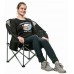 Розкладне крісло KingCamp Moon Camping Chair 690х860х800мм, чорний-сірий, код: KC3989