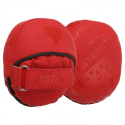 Лапа вигнута для боксу та єдиноборств Fistrage 23х19х9см, червоний, 2шт, код: VL-4151_R