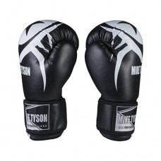 Боксерські рукавички Mike Tyson, PVC, 8oz, чорний, код: MT1707/83-WS Боксерські рукавички Mike Tyson, PVC, 8oz, чорний, код: MT1707/83-WS