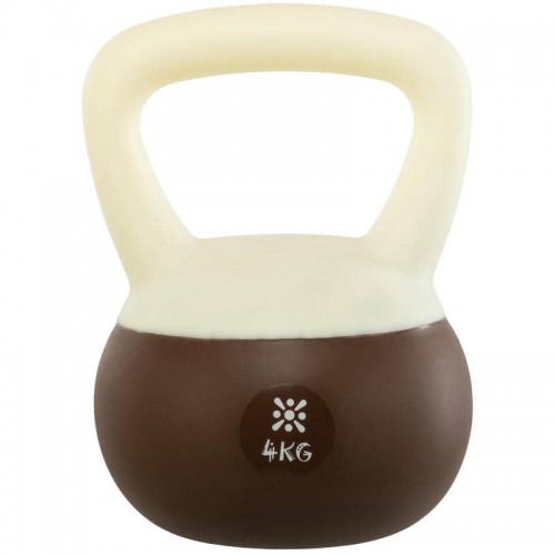 Гиря м"яка Bloom Soft Kettlebell 4кг, білий-коричневий, код: LB7012-4_W