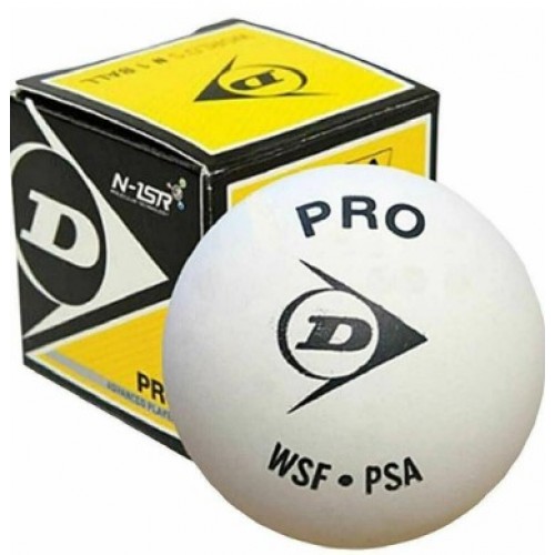 М"яч для сквошу Dunlop Pro 1 жов White, код: 5013317211187