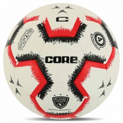 М"яч футзальний Core Pro №4, білий-червоний, код: FB-4154_WR