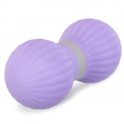 М"яч масажний подвійний для МФР та самомасажу FitGo 140х65 мм, бузковий, код: FI-0728_BU М"яч масажний подвійний для МФР та самомасажу FitGo 140х65 мм, бузковий, код: FI-0728_BU