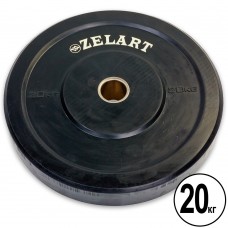 Бамперні диски для кроссфіта Zelart Z-Top Bumper Plates гумові 20кг (d-51мм), код: TA-5125-20-S52