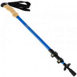 Палка трекінгова для скандинавської ходьби з пробковою ручкою Camping Wind Spirits 65-135см, синій, код: TY-2952_BL