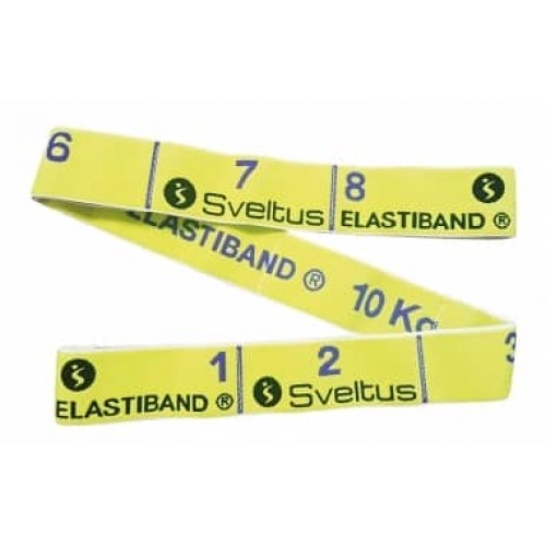 Еспандер для фітнесу Sveltus Elastiband жовтий, 10 кг + QR код: SLTS-0005