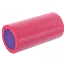 Ролер для йоги та пілатесу гладкий FitGo 300x150 мм, рожевий-фіолетовий, код: FI-0457_BK-S52