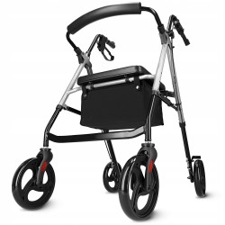 Роллер для ходьби 4Fizjo складний, зі сумкою, чорний-срібний, код: P-5905973406918 Роллер для ходьби 4Fizjo складний, зі сумкою, чорний-срібний, код: P-5905973406918