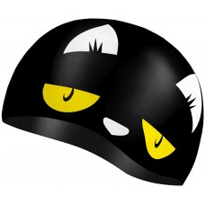 Шапка для плавання дитяча Aqua Speed Kiddie Cat 60649 чорний принт, код: 5905718606498