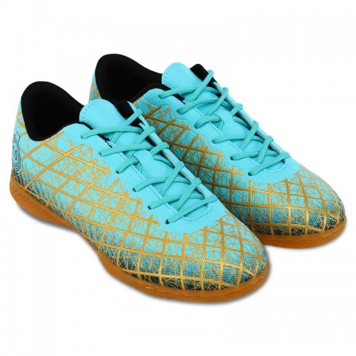 Футзалки взуття для міні-футболу Lijin, розмір 43, бірюзовий-золотий, код: 333-39-45-4_43