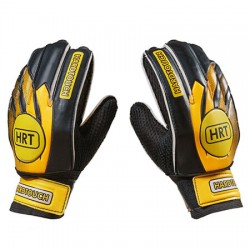 Воротарські рукавички Latex Foam HRT, розмір 5, чорний-помаранчевий, код: GG-HRT5-WS