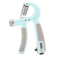 Еспандер кистьовий з регульованим навантаженням та лічильником Cornix 5-60 кг, м”ятний-сірий, код: XR-0266 Еспандер кистьовий з регульованим навантаженням та лічильником Cornix 5-60 кг, м”ятний-сірий, код: XR-0266