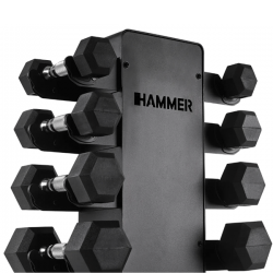 Стійка з гантелями Hammer Stealth 1-10 кг, код: 17342-S25 Стійка з гантелями Hammer Stealth 1-10 кг, код: 17342-S25