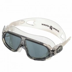 Окуляри-напівмаска для плавання MadWave Sight II сірий-білий, код: M046301_GRW