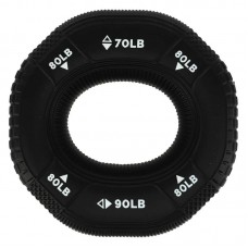 Еспандер кистьовий кільце з потрійним навантаженням Jello, навантаження 60LB-70LB-80LB, чорний, код: FI-0649_BK Еспандер кистьовий кільце з потрійним навантаженням Jello, навантаження 60LB-70LB-80LB, чорний, код: FI-0649_BK