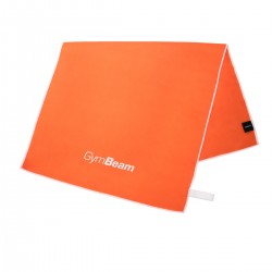 Спортивний рушник GymBeam Quick-Drying 900x500 мм, помаранчевий-білий, код: 8586024621282