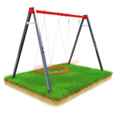 Садова гойдалка Каркас гойдалка подвійна з сидінням гніздо лелеки K-Sport KSOZ015, код: KS-215-IN