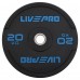 Бамперний диск гумовий LiveUp ø50.5мм, 20кг, чорний, код: LP8331-20