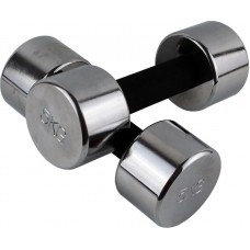 Гантелі хромовані для фітнесу Master Dumbell 2x5 кг, сірий, код: M-12727820-IN