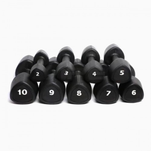 Гантелі з уретановим покриттям Generation Fitness FF51D6C-9kg 2x9 кг, чорний, код: 523022-AX