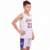 Форма баскетбольна підліткова PlayGame NB-Sport NBA Lakers XL (13-16 років), ріст 150-160см, білий-фіолетовий, код: BA-0563_XLWV
