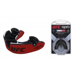 Капа OPRO Silver UFC Hologram Red/Black, код: UFC_Silver_Red/Black