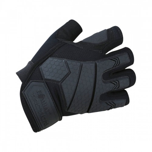 Тактичні рукавички Kombat Alpha Fingerless L, код: kb-aftg-blk-l
