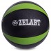 М"яч медичний медбол Zelart Medicine Ball 2 кг, чорний-зелений, код: FI-5122-2