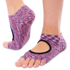 Шкарпетки для йоги з закритими пальцями FitGo бордовий, код: FI-0438-1_B