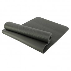 Килимок для йоги та фітнесу FitGo NBR 1830x610x10 мм, сірий, код: FI-0876-1_GR