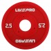 Диски поліуретанові з металевою втулкою LiveUp ø50мм, 2,5кг, червоний, код: LP8028-2_5