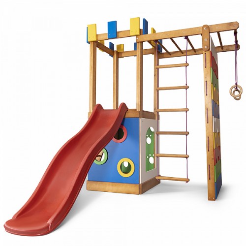 Дитячий ігровий комплекс для будинку PLAYBABY Babyland 1500х750х2100 мм, код: Babyland-15