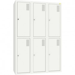 Шафа для одягу металева Emby, 6 секції, код: ШОМ-400/3/6