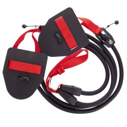 Тренажер для плавання з лопатками для тренування гребка MadWave Dry Training опір 5,4-14,1 кг, чорний-червоний, код: M077103400W-S52 Тренажер для плавання з лопатками для тренування гребка MadWave Dry Training опір 5,4-14,1 кг, чорний-червоний, код: M077103400W-S52