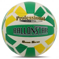 М"яч волейбольний Ballonstar №5, зелений-жовтий-білий, код: VB-5064-S52 М"яч волейбольний Ballonstar №5, зелений-жовтий-білий, код: VB-5064-S52