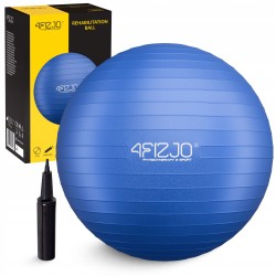 М"яч для фітнесу (фітбол) 4Fizjo 75 см Anti-Burst Blue, код: P-5907739316363