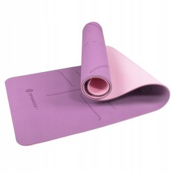 Килимок для йоги та фітнесу Springos TPE 1830х610х6 мм, Purple/Pink, код: YG0015