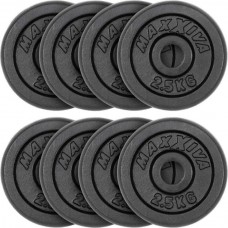 Набір дисків Maxxiva 8 х 2,5 кг, код: M-10085425-IN Набір дисків Maxxiva 8 х 2,5 кг, код: M-10085425-IN