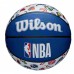 М"яч баскетбольний Wilson NBA All Team BSKT RWB, розмір 7, синій-білий, код: 194979039090