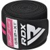 Бинти на коліна RDX Gym Knee Wrap R11, чорний-рожевий, код: WAH-KR11BP