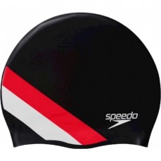 Шапка для плавання дитячий Speedo Rev Moud Silc Cap Au чорний-червоний, код: 5059937304472