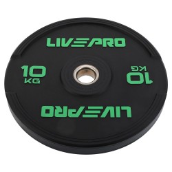 Бамперний диск гумовий LiveUp ø50.5мм, 10кг, чорний, код: LP8331-10