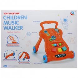 Каталка-ходунки Toys Music Walker помаранчева, код: 219498-T